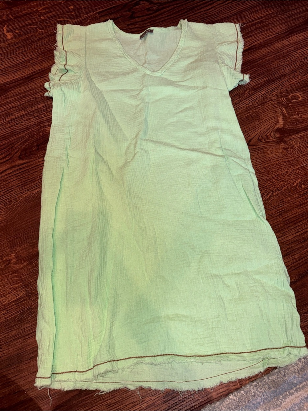 Lilla P Mint Green Gauze Tunic Dress